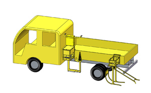 Semi-automatic road cone machinery